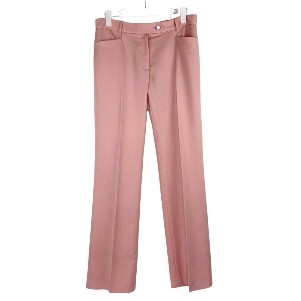 Tahari Arthur S Levine Pink Soft Career Dress Pants Mid Rise Straight Leg 6